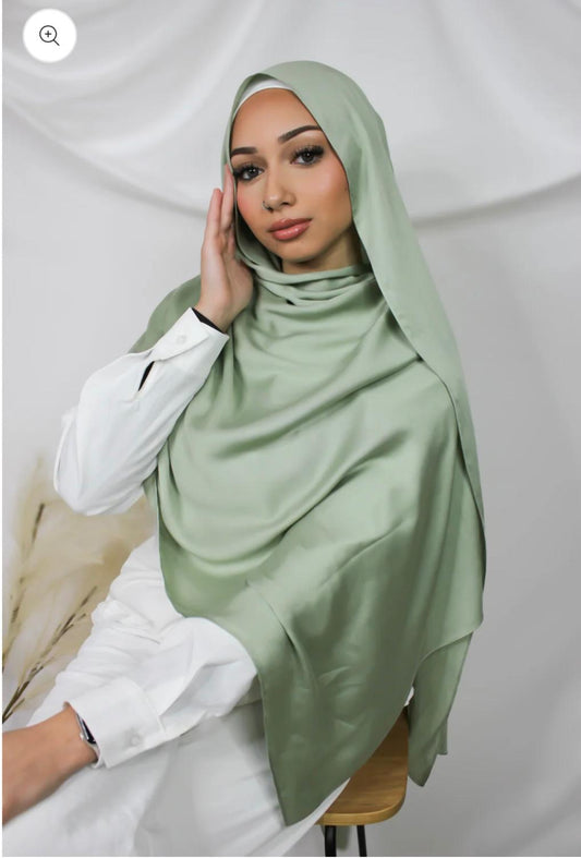 Satin Modal - Pistachio