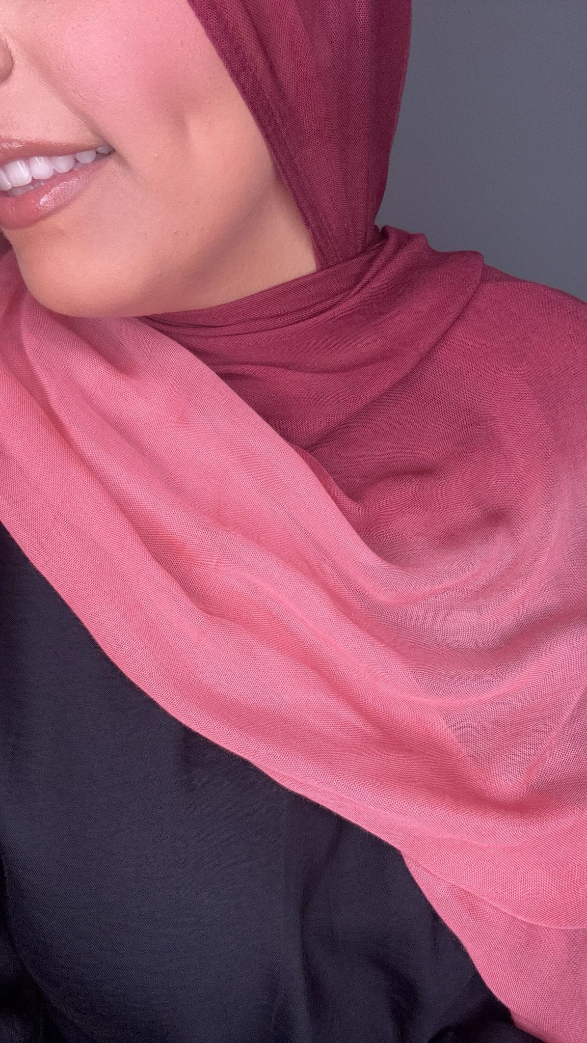 Ombre Viscose - Cherry/Plum