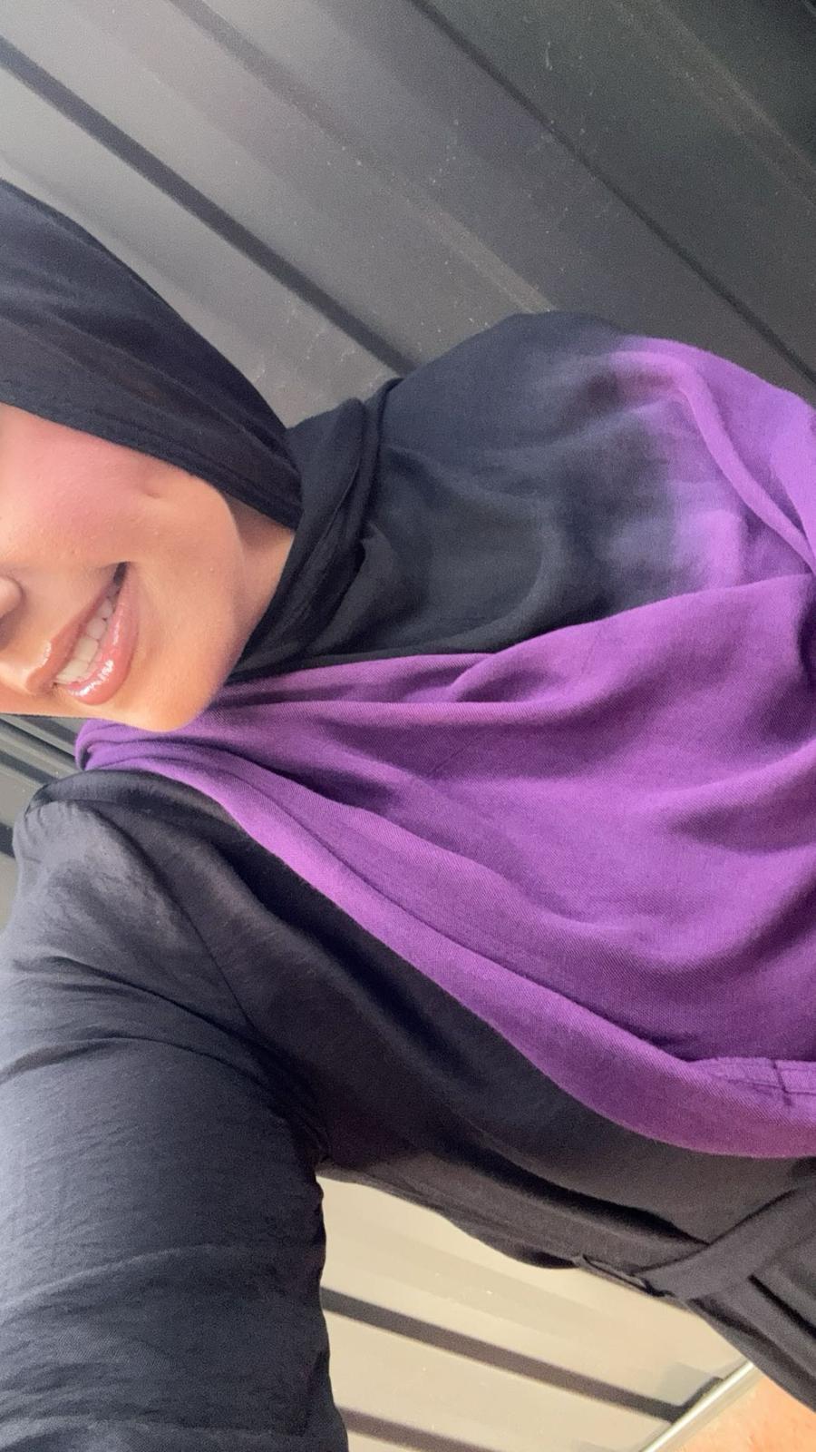 Ombre Viscose - Purple/Black