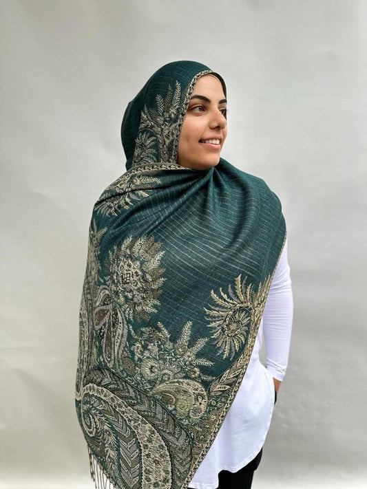Pashmina - Bottle Green