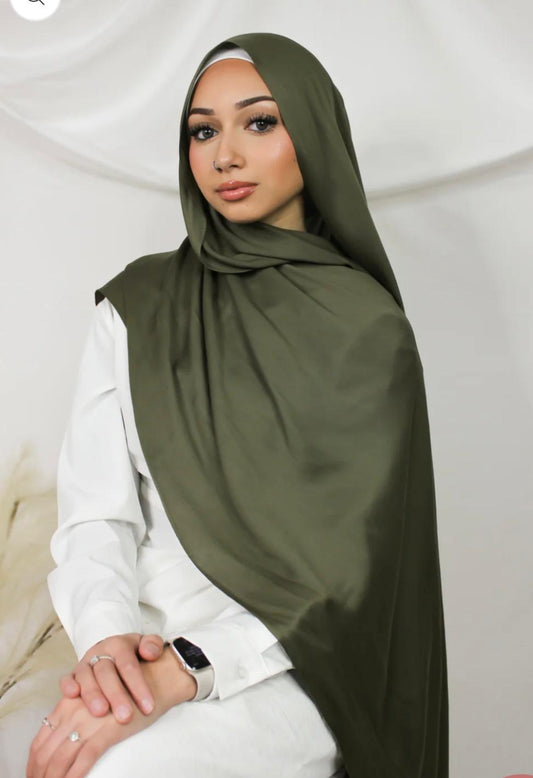 Satin Modal - Evergreen